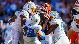 Top Chargers Defensive Highlights Week 9 vs Browns | LA Chargers