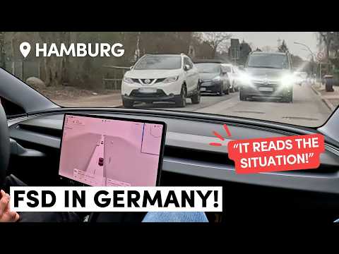 Tesla FSD in Germany - Full Ride Along, March 11 (No Commentary)