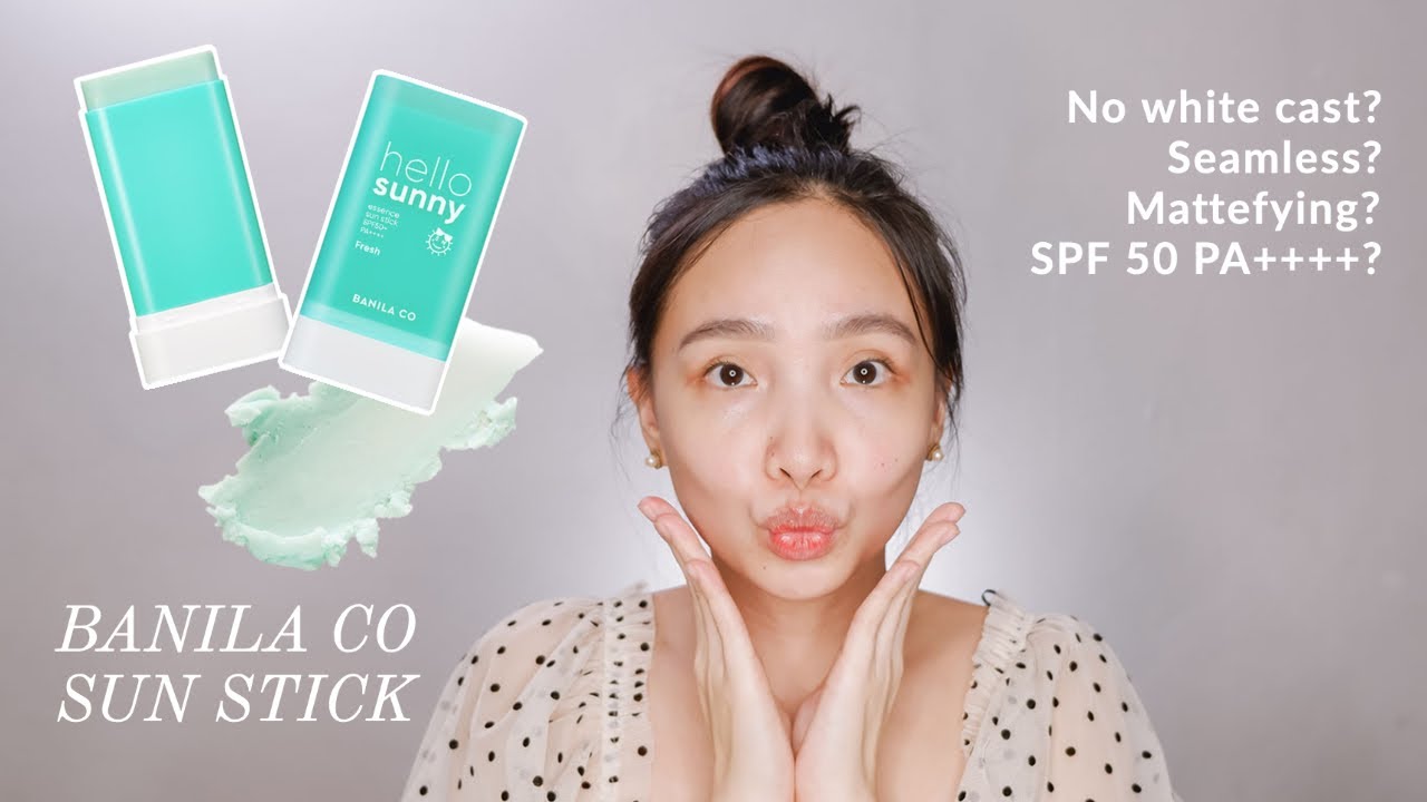 HELLO SUNNY ESSENCE SUN STICK SPF 50 PA++++ Banila Co Sunscreen I Fresh I  Application + Review 