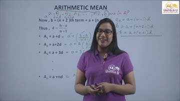 Ch 9 - Sequences and Series | Arithmetic Mean
