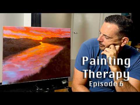 Painting Therapy 6 - Depression - watch me paint and talk about my battles with depression and more