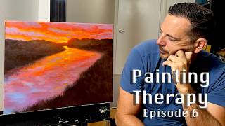 Painting Therapy 6 - Depression - watch me paint and talk about my battles with depression and more