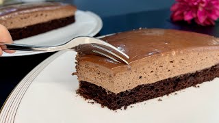 Chocolate cake recipe without egg, Creamy Smooth ,it melts in mouth ,No oven, No gelatin