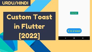 How to Customize Flutter Toast [2021] - Urdu/Hindi