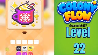 Colony Flow Level 22 Walkthrough Solution 