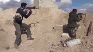 Засада сирийской оппозиции на войска Асада, провинция Дамаск Засада сирийской оппозиции на войска Асада, провинция Дамаск