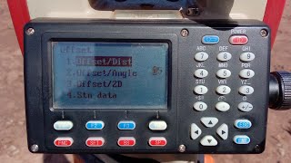 how to use offset distance Function in kolida total station / kolida 442 part -02