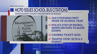 Montgomery County PD issues 200+ school bus citations during first week of classes