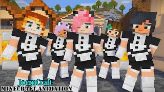 APHMAU PRETTY FRIENDS MAIDS | GOMY GOMY DANCE | SHUFFLE DANCE | DUN DUN DANCE - Minecraft Animation