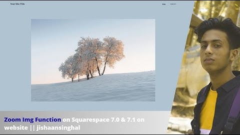 Zoom Img Function on Squarespace 7.0 & 7.1 on website || jishaansinghal