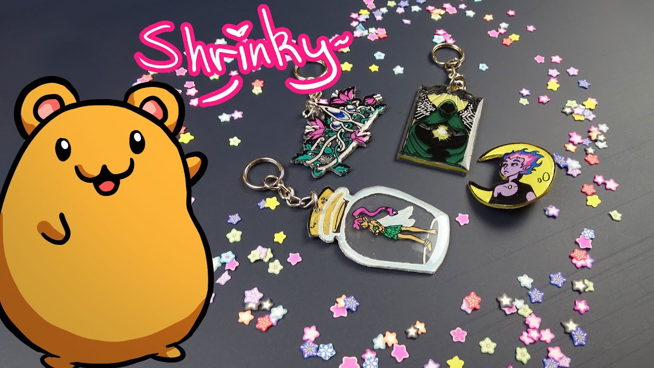 Experimenting With Shrink Plastic Charms - YouTube