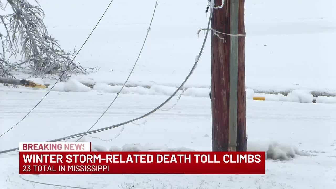 Winter storm death toll rises to 23, Gov. Reeves announces - YouTube