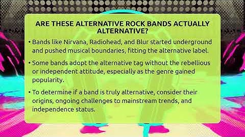 Are These Alternative Rock Bands Actually Alternative? - Alt Scene Guru