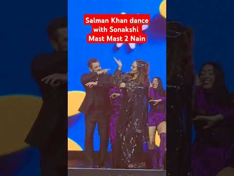 Salman Khan With Sonakshi Sinha Dance Performance Mastmast Salmankhan Sonakshisinha Dabangg