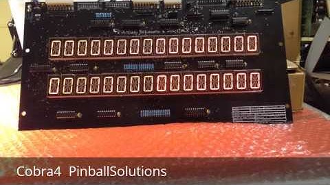 WDE-12232 for Williams - Data East,Test Display.