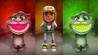 Repeat After Talking Tom Challenge - Talking Tom and Subway Surfers