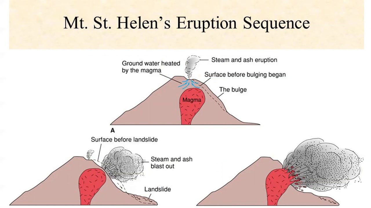 Mount St Helens Eruption Diagram