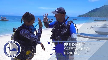 How to Perform Buddy Pre-dive Safety Check 🤿 PADI Divemaster Skills Circuit (Scuba Diving Course)