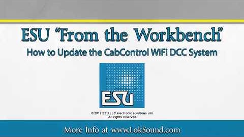How to Update the CabControl WiFi DCC System