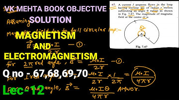 Lec - 12 | chapter 7 | Magnetism & Electromagnetism | objective electrical technology by vk mehta