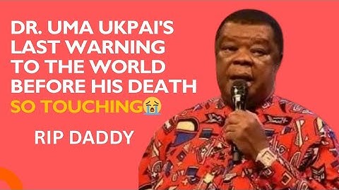 Hear The Final Message Of Dr. Uma Ukpai Before Passing Away || So Touching 😭 || #umaukpai 