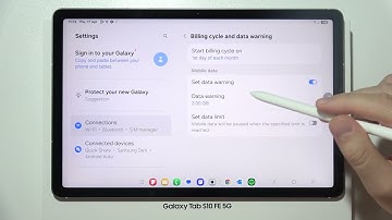 Samsung Galaxy Tab S10FE/FE+: How to Turn On/Off Mobile Data Warning