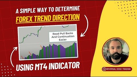 A Simple Way To Determine Forex Trend Direction Using  MT4 Indicator
