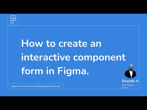 How to create an Interactive Component Form In Figma | Figma | UX | UI | Beginner