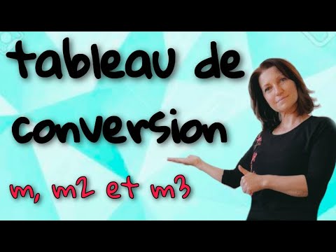 Tableau de conversion : Mathématiques collège. 6ème, 5ème, 4ème, 3ème