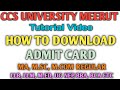 Important Updates || How To Download Admit Card|| IMPORTANT | CCSU TODAY NEWS UPDATES