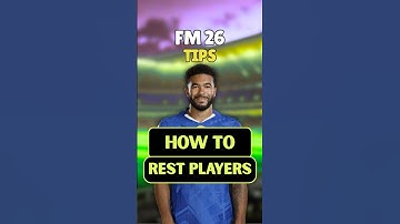 How to Rest Players in FM26 (NEW UI Tutorial)