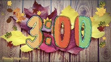 3 Minute FALL Timer // AUTUMN Countdown🍃🍁🍂