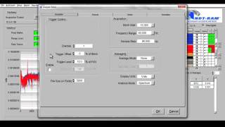 Resonant Inspection - NDT-RAM - Adjusting Data Collection