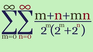 an aesthetic double sum