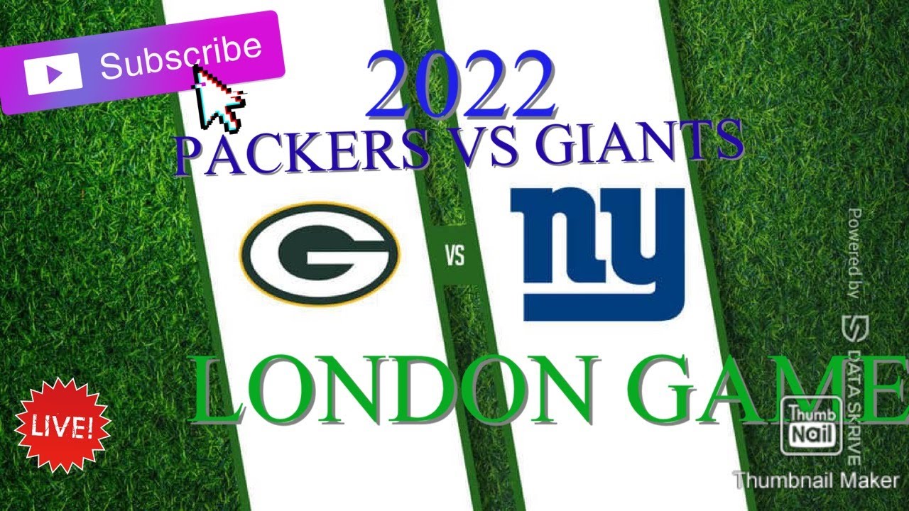 2022 LONDON GAME Green Bay Packers VS New York Giants LIVE REACTION ...