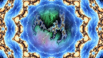 HD Mandelbrot Set Fractal series with matching Kaleidoscope Trim
