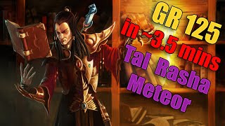 Diablo 3 Season 27 - Tal Rasha Meteor Wizard ~3.5 min GR125+ "Speeds"