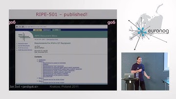 EuroNOG 2011: "Go6 and IPv6 on mobile networks" by Jan Zorz.mp4