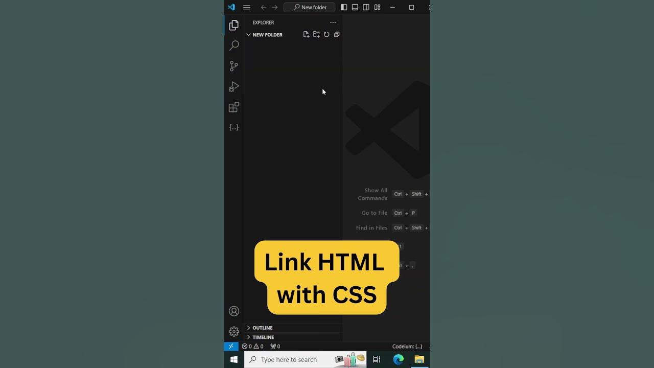 How to Link CSS to HTML in VS Code (Visual Studio) | HTML CSS Tutorial ...