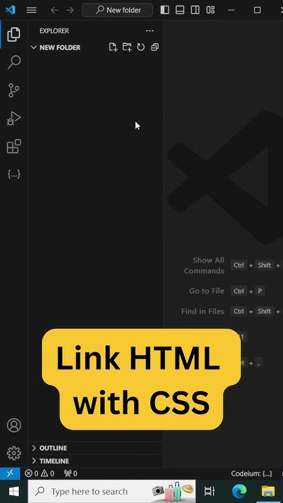 How to Link CSS to HTML in VS Code (Visual Studio) | HTML CSS Tutorial ...