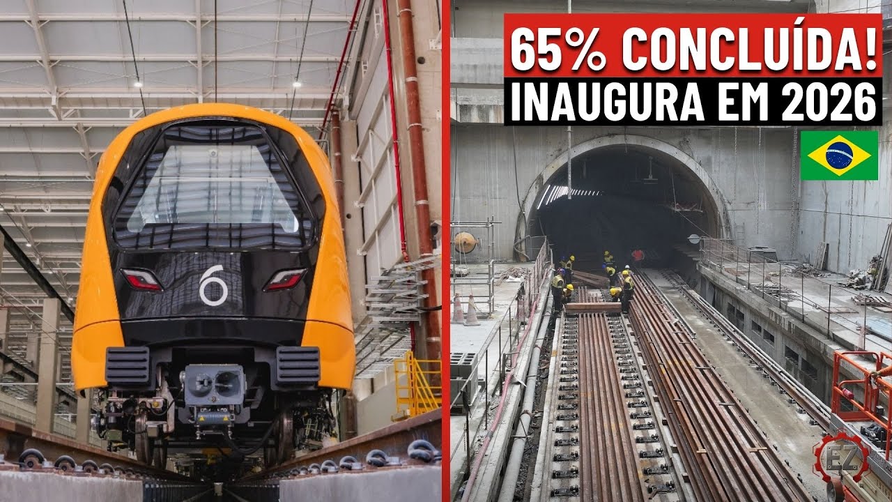 RETA FINAL DA LINHA-6 LARANJA! A Maior Obra da América Latina