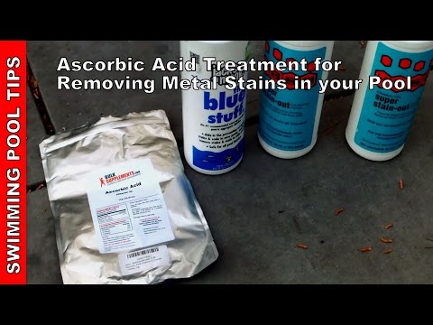 Ascorbic Acid Treatment for Removing Stains in Your Pool