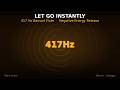 Let Go Instantly | 417Hz Bansuri Flute Meditation for Negative Energy Release (Black Screen)