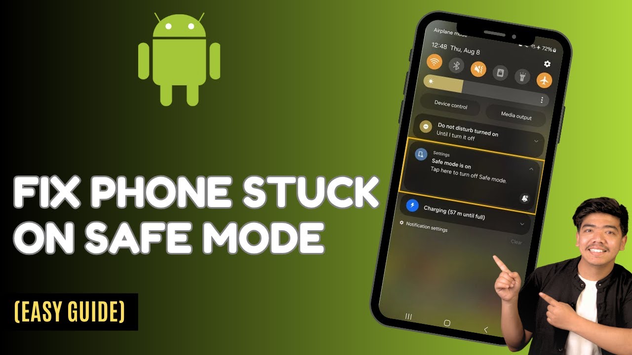 How To Fix Android Stuck In Safe Mode - Step By Step Guide - YouTube
