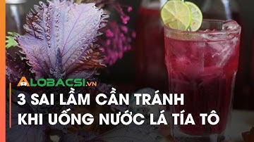 3 sai lầm cần tránh khi uống nước lá tía tô | Video AloBacsi