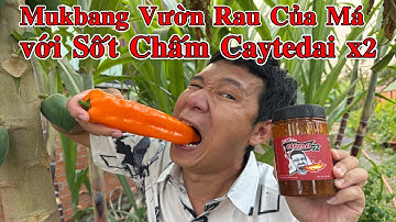 Mukbang Hết Vườn Rau của Má với Sốt Chấm Cay Tê Dại x2 - CayTeDai x2