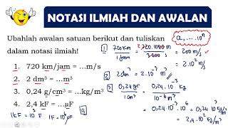 NOTASI ILMIAH DAN AWALAN | BESARAN DAN SATUAN FISIKA SMA KELAS 10