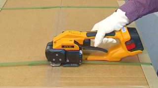 Cordless Friction Weld Strapping Tool Demonstration