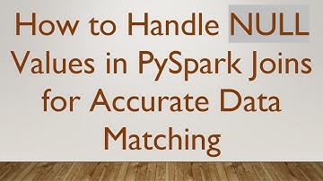 How to Handle NULL Values in PySpark Joins for Accurate Data Matching