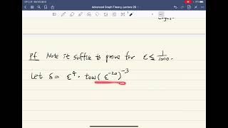 Advanced graph theory 2020, Lecture 26-1, counting lemma and removal lemma (1)